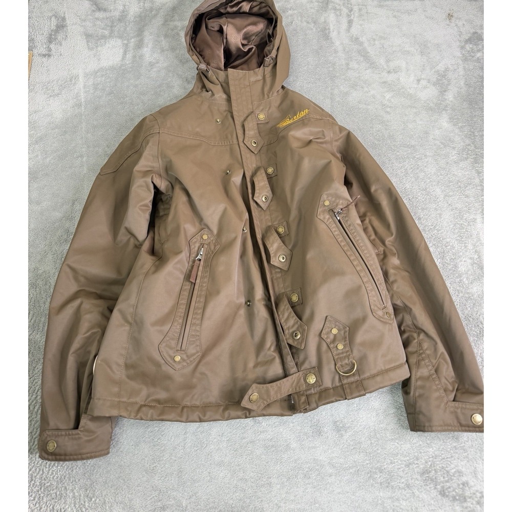 Burton Ski Jacket Women's Size Medium Brown Full Zip Hooded